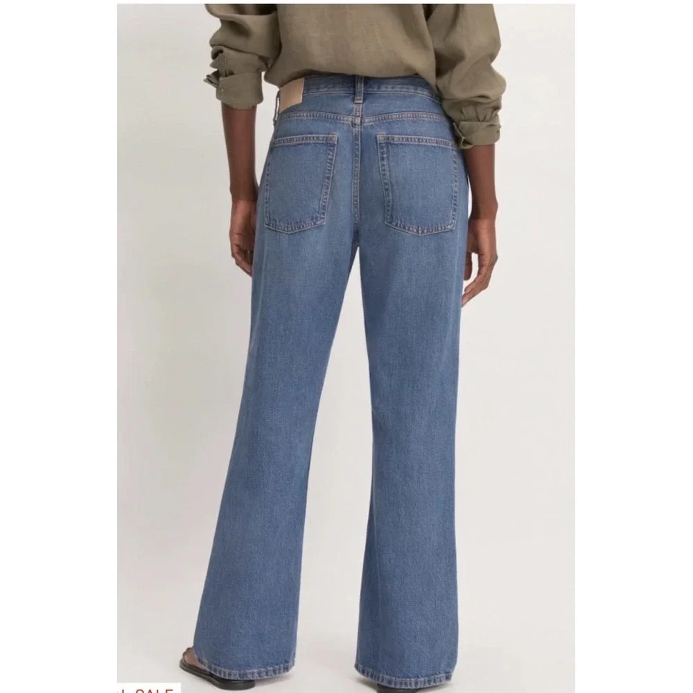 Everlane The Slouch‎ Bootcut Jean Medium Wash Blue Denim Pants Size 30 Regular